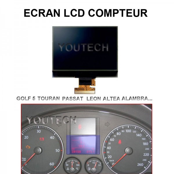 AFFICHEUR ECRAN LCD COMPTEUR ODB VOLKSWAGEN EOS 2006 à 2011 !!