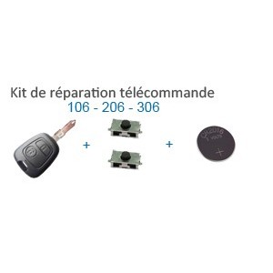 Kit reparation boitier cle peugeot 106 206 306