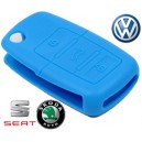 Housse coque silicone plip WV Skoda Seat golf passat touran leon octavia