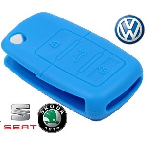 Housse coque silicone plip WV Skoda Seat Sharan Jetta Tiguan Altea Fabia