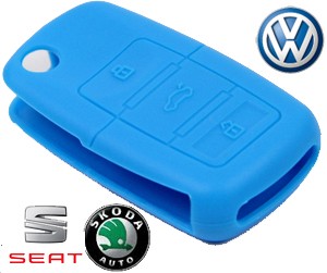 Housse coque silicone plip WV Skoda Seat Sharan Jetta Tiguan Altea Fabia