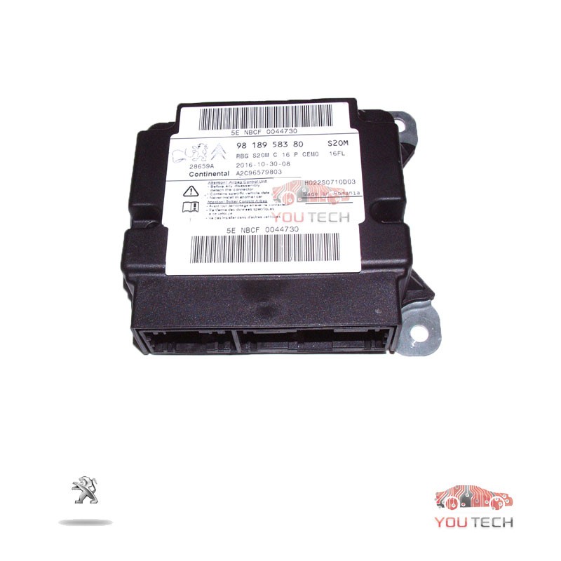 Réparation calculateur airbag 9818958380 A2C96579803 Peugeot 5008