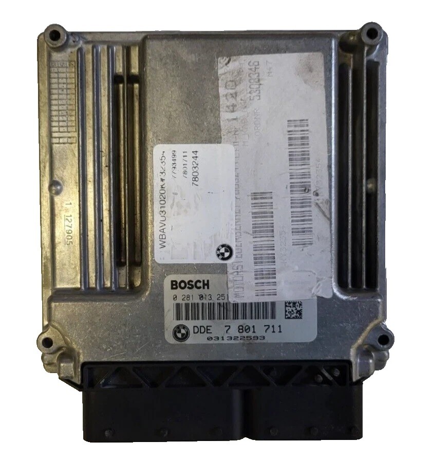 BMW ECU / 0281013251 / DDE7801711 / 7801711 / BOSCH