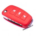 Housse coque silicone clé Audi Q7 A3 A5 A6L Q3 Q5 A4L T A8  