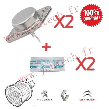 Kit de réparation pulseur d'air résistance ventilateur Xsara Xantia Scenic 406