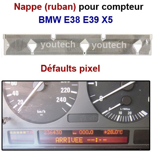 Nappe LCD compteur E38 E39 X5