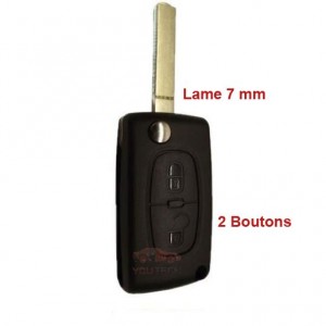 Coque télécommande Peugeot 2 Boutons