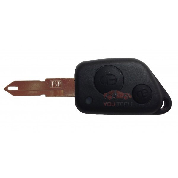 Boitier coque de clé 2 boutons pour Peugeot Partner