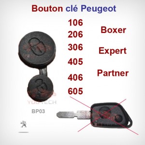 Bouton membrane plip clé Peugeot